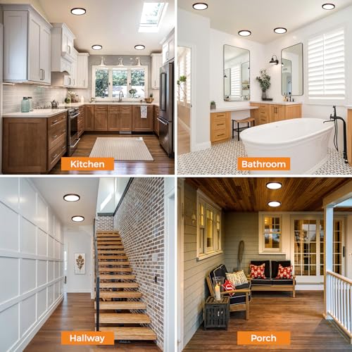 8PACK LED Flush Mount Ceiling Light Fixture (6 Count)