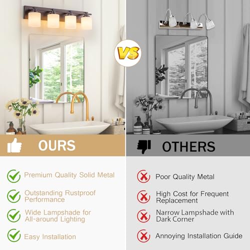 Modern Bathroom Light Fixtures Over Mirror