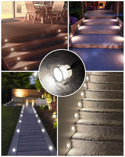 2 Packs Low Voltage Deck Lights White