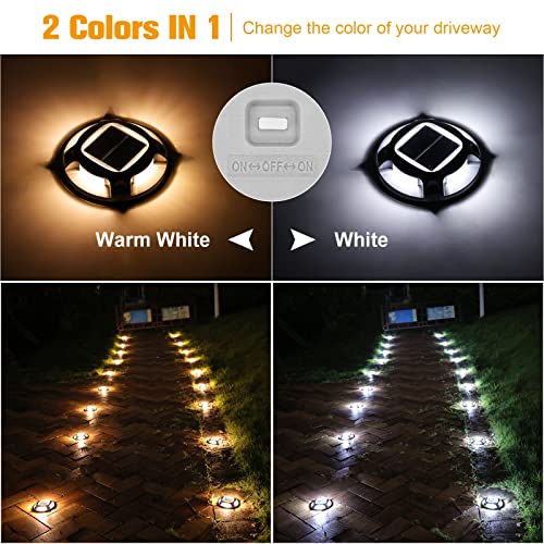 Solar Driveway Lights Dock Deck Lights 16 Pack (16 Count)