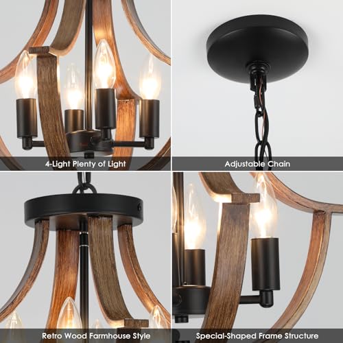 Farmhouse Hanging Pendant Lighting (4 Count)