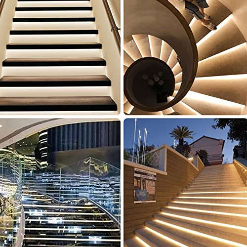 Stair Light Strip Motion Sensor Switch Easy Installation No Need Wiring 12V 24V House Step Stairs Lighting