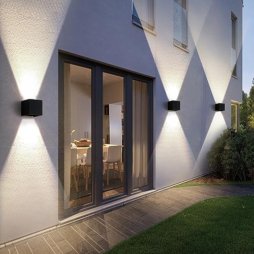 2‑Pack 20W LED Outdoor Wall Light