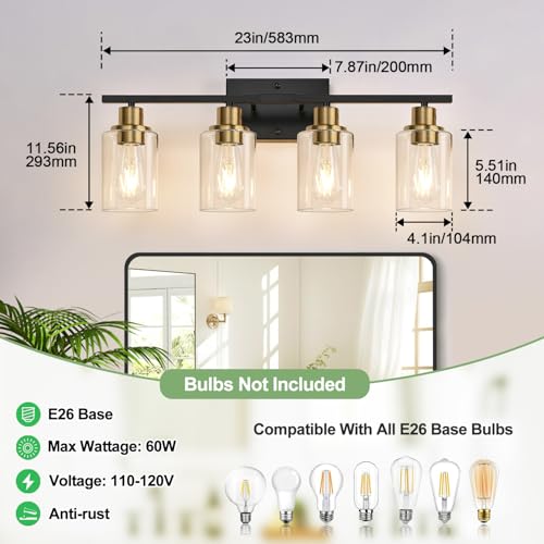 4 Light Bathroom Light Fixtures