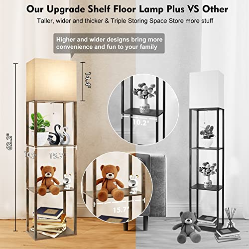 Plus Floor Lamp with Shelves