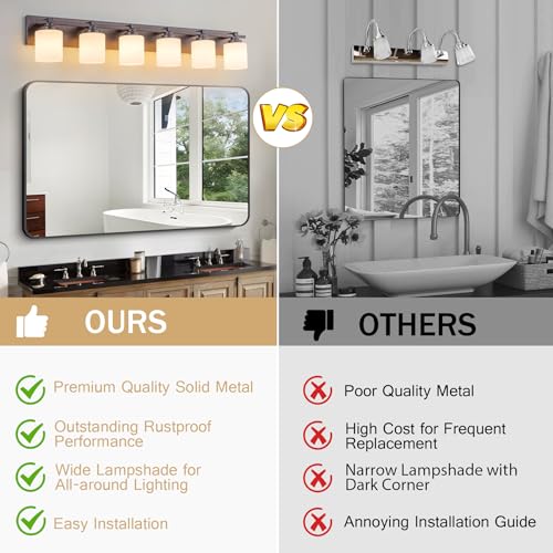 Modern Bathroom Light Fixtures Over Mirror