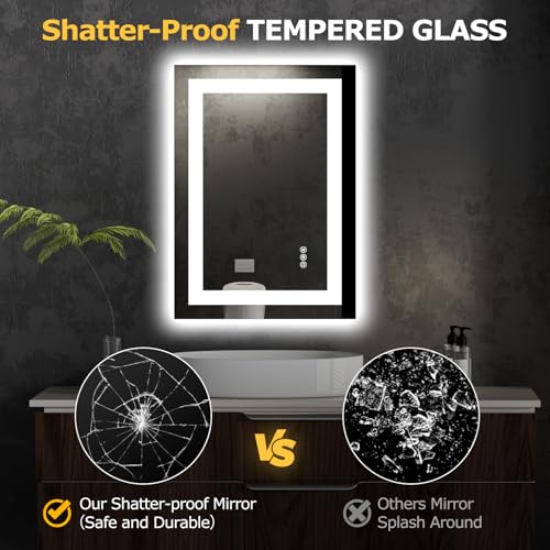 20"X28" LED Bathroom Mirror with Lights
