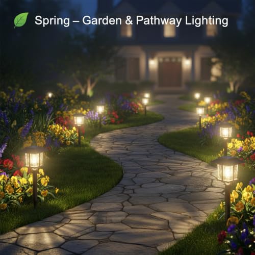 Solar Outdoor Lights Waterproof 6 Pack (6 Count)