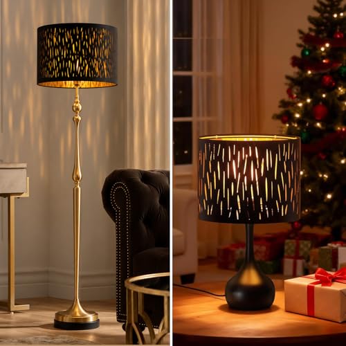 Black Lamp Shades For Table Lamps Set of 2 (2 Count)
