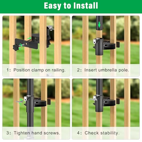 Deck Railing Umbrella Holder for 1