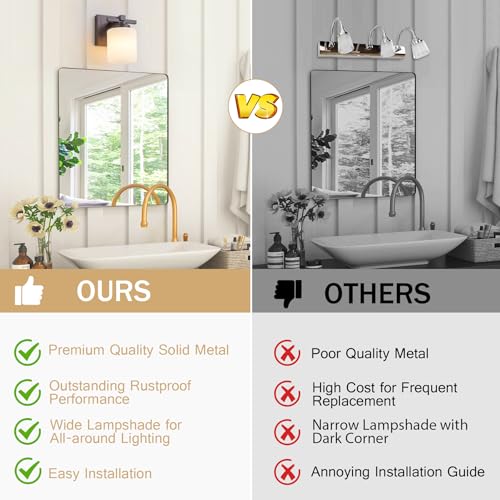 Modern Bathroom Light Fixtures Over Mirror
