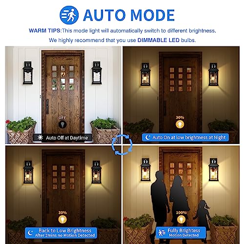 Porch Lights Outdoor with Motion Sensor
