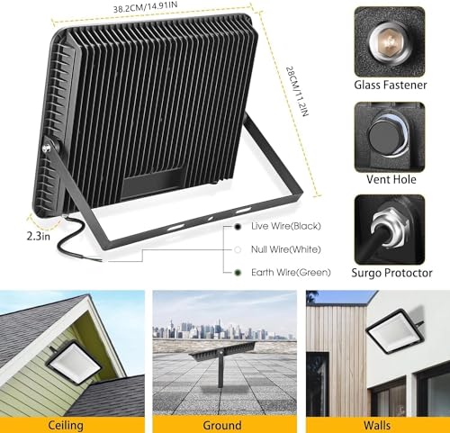 2 Pack 240W LED Flood Lights (2 Count)