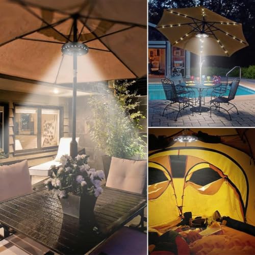 Patio Umbrella Lights Battery Operated (56 Count)