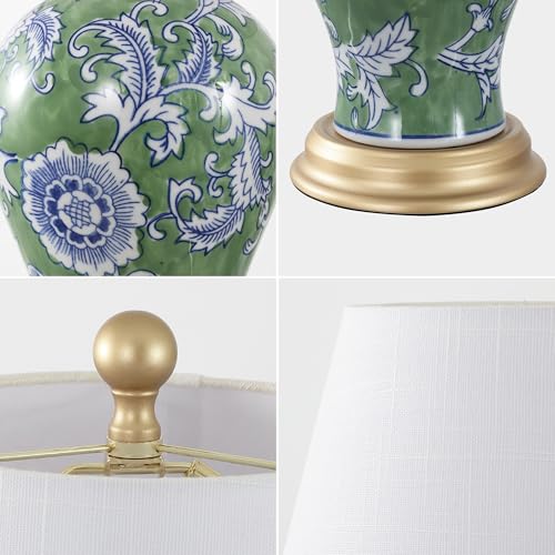 Grace 24" French Country Floral Urn Ceramic Lamp