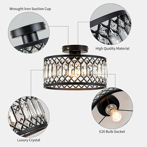 Crystal Ceiling Light Fixture