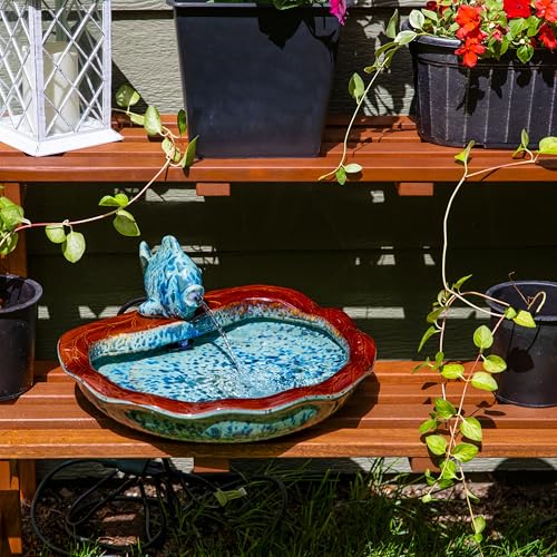 Sunnydaze 7" Fish Spout Tabletop Water Fountain
