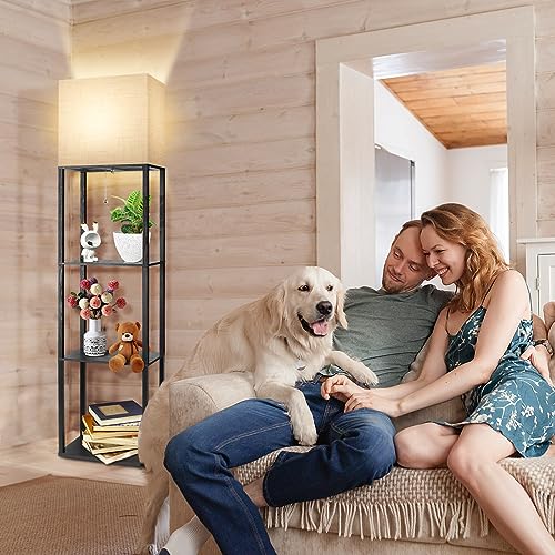 Plus Floor Lamp with Shelves