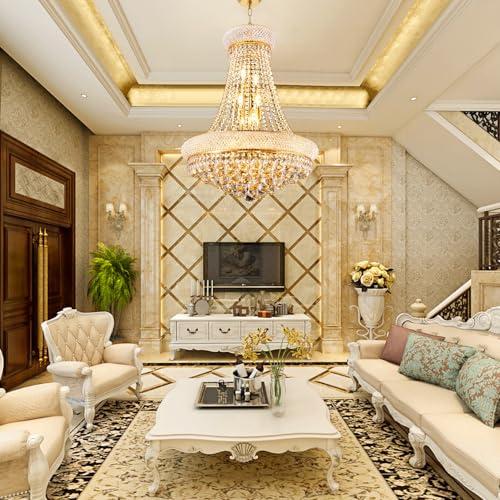 22 Inch Gold Crystal Eiffel Tower Chandelier
