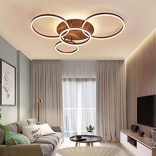 Chaners Ceiling Light LED Ceiling Light Ring Design Lighting Dimmable with Remote Control Lights for Living Room Bedroom Hallway