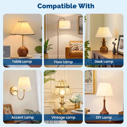 2-Pack 3-Way E26 Lamp Socket Interior, Medium Base Replacement, UL Listed