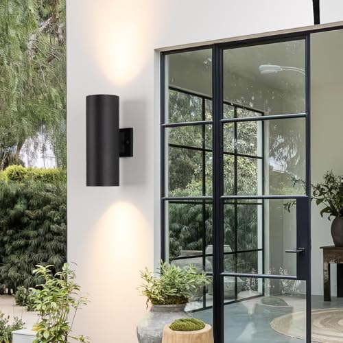 14" Modern Outdoor Porch Light in 2 Lights (2 Count)