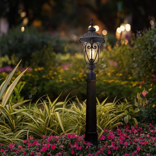 Dusk to Dawn Outdoor Post Light Fixture (2 Count)
