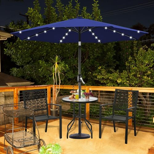 10FT Solar Patio Umbrella w