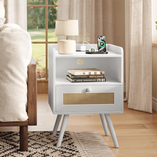 Nightstands with Charging Station (2 Count)