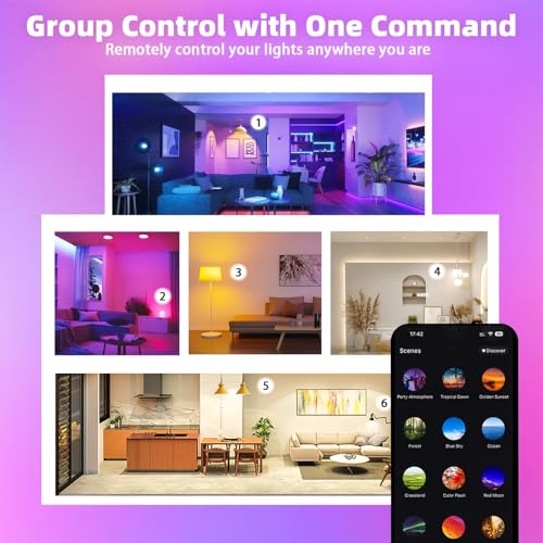 LED Smart Light Bulbs (6 Count)