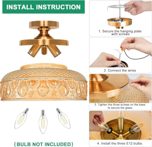 Semi Flush Mount Ceiling Light