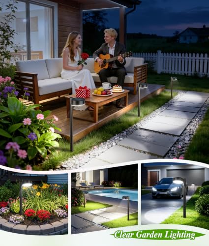 8 Pack Solar Pathway Lights Outdoor (8 Count)
