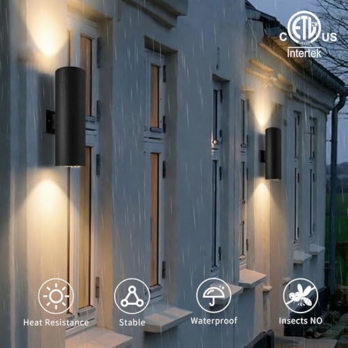 18" Modern Outdoor Porch Light in 2 Lights (4 Count)