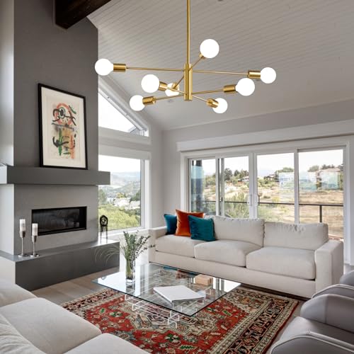 Modern Chandelier Sputnik Ceiling Light Fixture 8