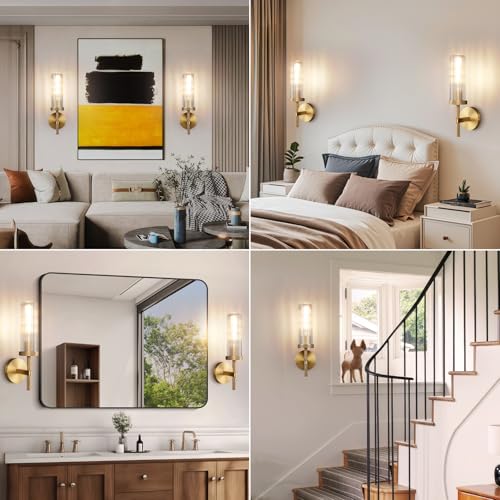 15" Knurled‑Craft Hardwired Brass Wall Sconce