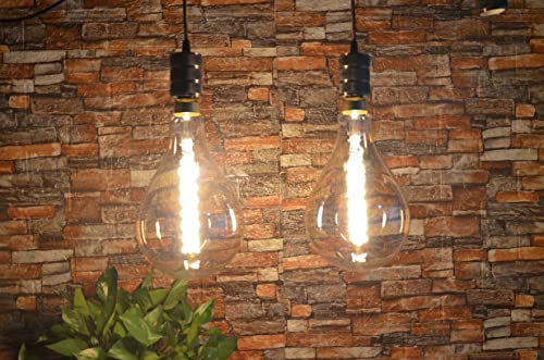 PS160 Large LED Edison Light Bulbs Dimmable 8W 450lm E26 2200K 1PC