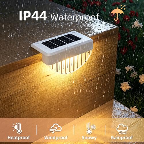 8 Pack Solar Deck Lights Outdoor