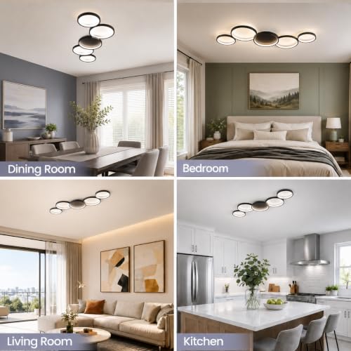 39.37 Inch Modern LED Ceiling Light Fixture