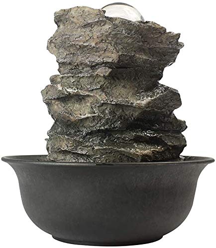 8.3” H Indoor Zen Tabletop Water Fountain