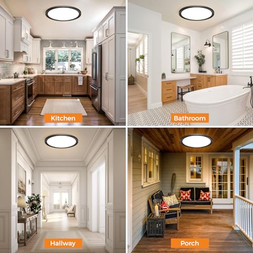 2PACK LED Flush Mount Ceiling Light Fixture (2 Count)