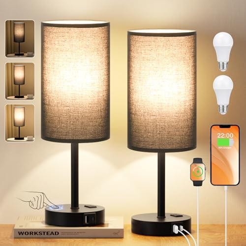 Touch Bedside Table Lamps Set of 2