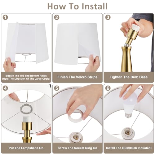 Modern Touch Lamps for Nightstand (2 Count)