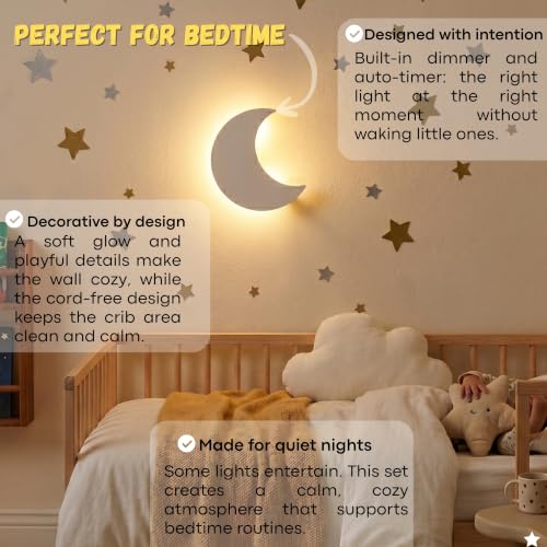 Moon Wall Light for Moon and Stars Decor