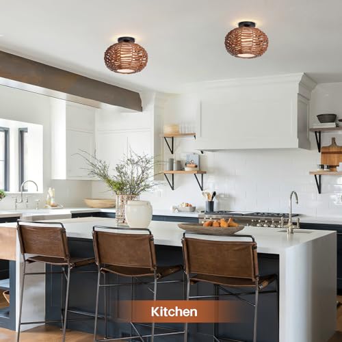 Boho Semi Flush Mount Ceiling Light