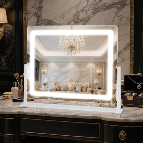 Vanity Mirror with Lights 22"×17"