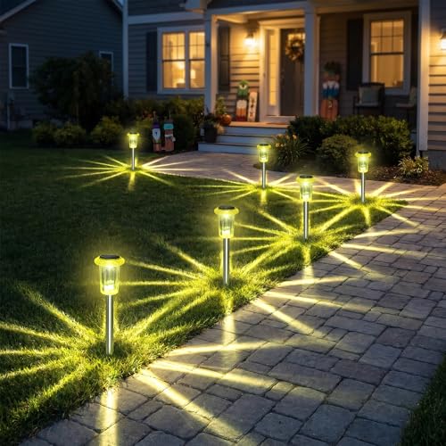 Solar Outdoor Lights Starburst Pattern (10 Count)