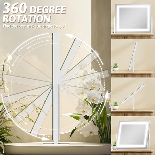 Vanity Mirror with Lights 22"x18"