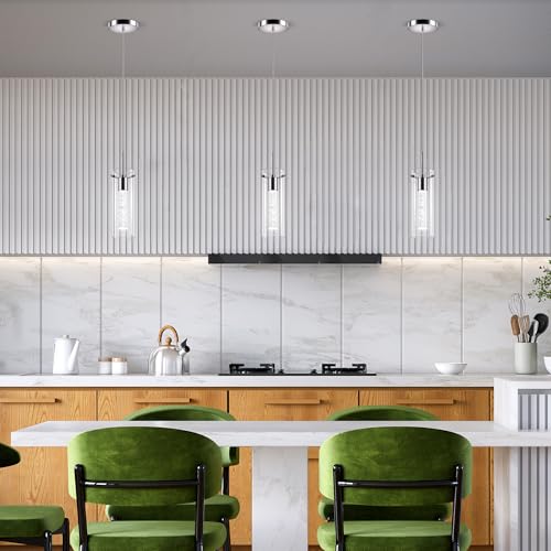 Nickel Pendant Ceiling Light Fixture (3 Count)