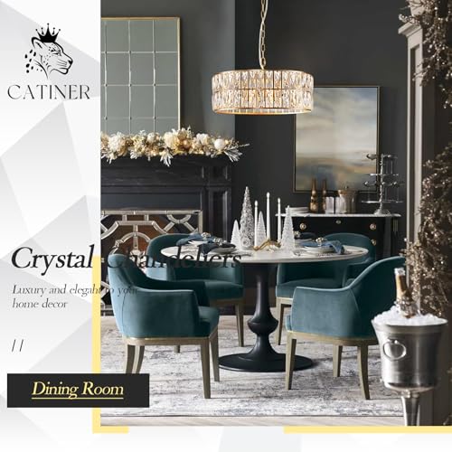 Gold Crystal Chandelier 18" 6