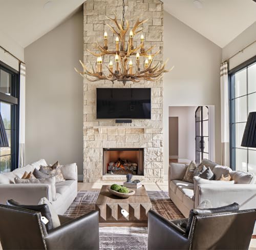 Farmhouse Antler Chandelier 12